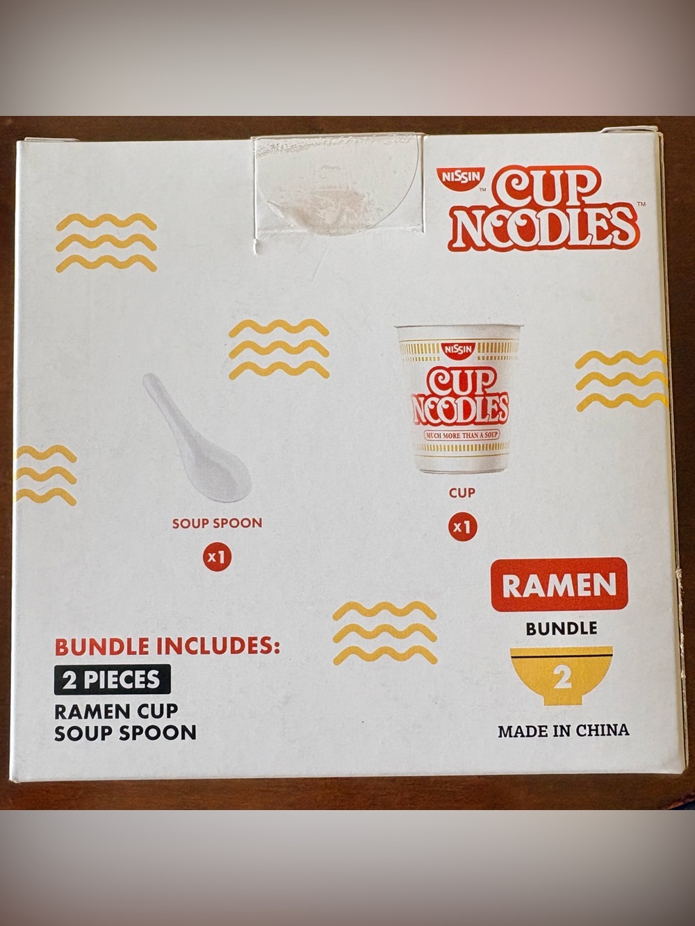 NISSIN 2 Piece Reusable Cup Noodles Ramen Set Paired With Red Chopsticks (3-FER) - Picture 6 of 8